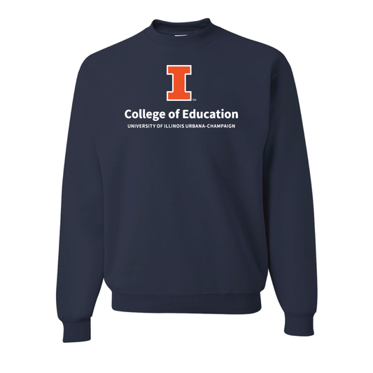 UIUC College of Education: Navy Crewneck Sweatshirt