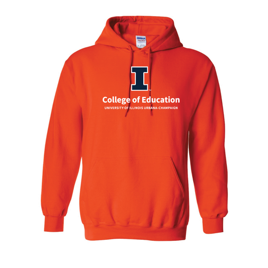 UIUC College of Education: Orange Hooded Sweatshirt